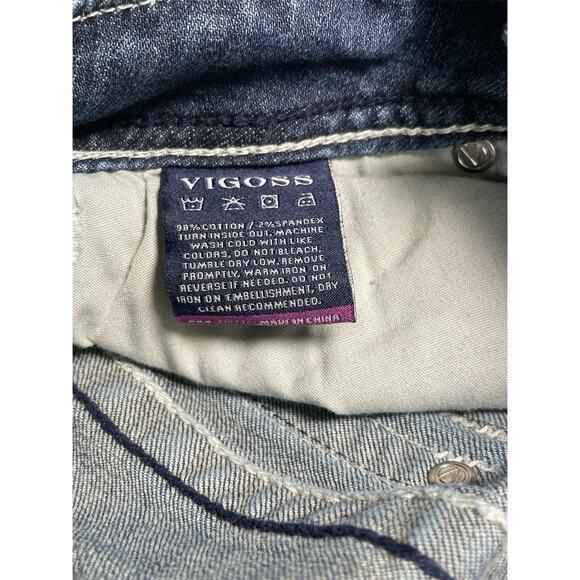 Vigoss The New York Bootcut Jeans Women’s 28x33 Embellished Fits 30x30 - Picture 5 of 12